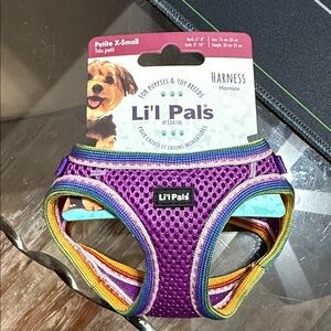 Lil' Pals Rainbow Dog Harness petite X small